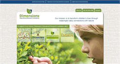 Desktop Screenshot of dimensionsfoundation.org